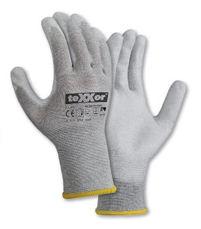 teXXor ESD 2 Strickhandschuhe, Touchscreen, hohe Fingerfertigkeit, elastisch