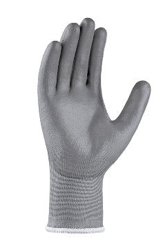 teXXor® Schnittschutz-Strickhandschuhe Grau PU-beschichtet Ergonomisch Flexibel Atmungsaktiv