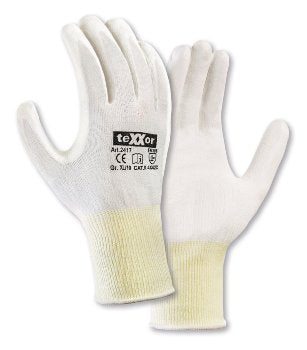 teXXor® Schnittschutz-Strickhandschuhe PU-beschichtet | Ergonomischer Halt & Schutz Level C