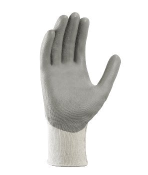 teXXor® Schnittschutz-Strickhandschuhe Grau für sicheres Arbeiten mit PU-Beschichtung