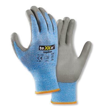 teXXor® Schnittschutz-Strickhandschuhe: Ergonomisch, Atmungsaktiv, Robust mit PU-Beschichtung