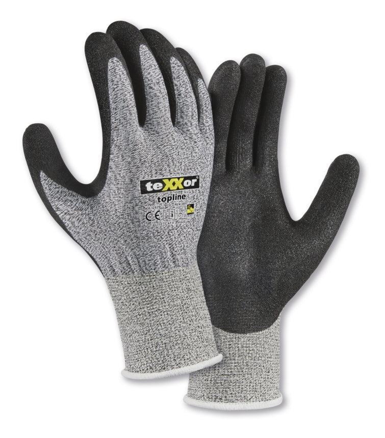 teXXor® Hochleistungs-Schnittschutz-Strickhandschuhe mit Nitrilbeschichtung für sicheres Arbeiten
