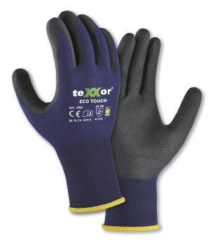 TeXXor ECO TOUCH® Nylon-Strickhandschuhe: Atmungsaktiv, Flexibel, Touchscreenfähig für Präzisionsarbeit
