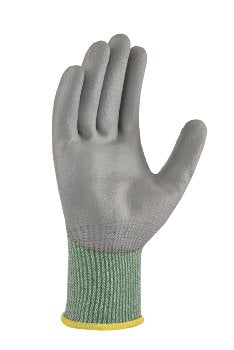 teXXor® BASIC Schnittschutz-Strickhandschuhe Grau-Grün – Optimaler Handschutz, Hoher Komfort