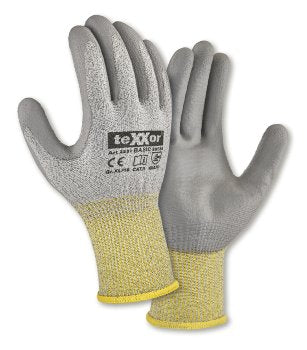 teXXor® BASIC Schnittschutz-Strickhandschuhe – Hohe Flexibilität, Atmungsaktiv, Ergonomisch für Optimalen Schutz