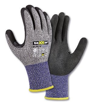 teXXor Schnittschutz-Strickhandschuhe: Ergonomisch, Atmungsaktiv, Touchscreen, Hohe Schnittfestigkeit
