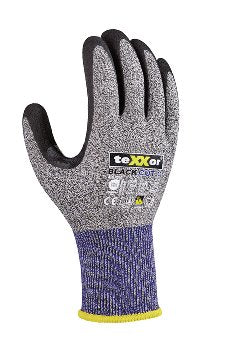 teXXor Schnittschutz-Strickhandschuhe: Ergonomisch, Atmungsaktiv, Touchscreen, Hohe Schnittfestigkeit