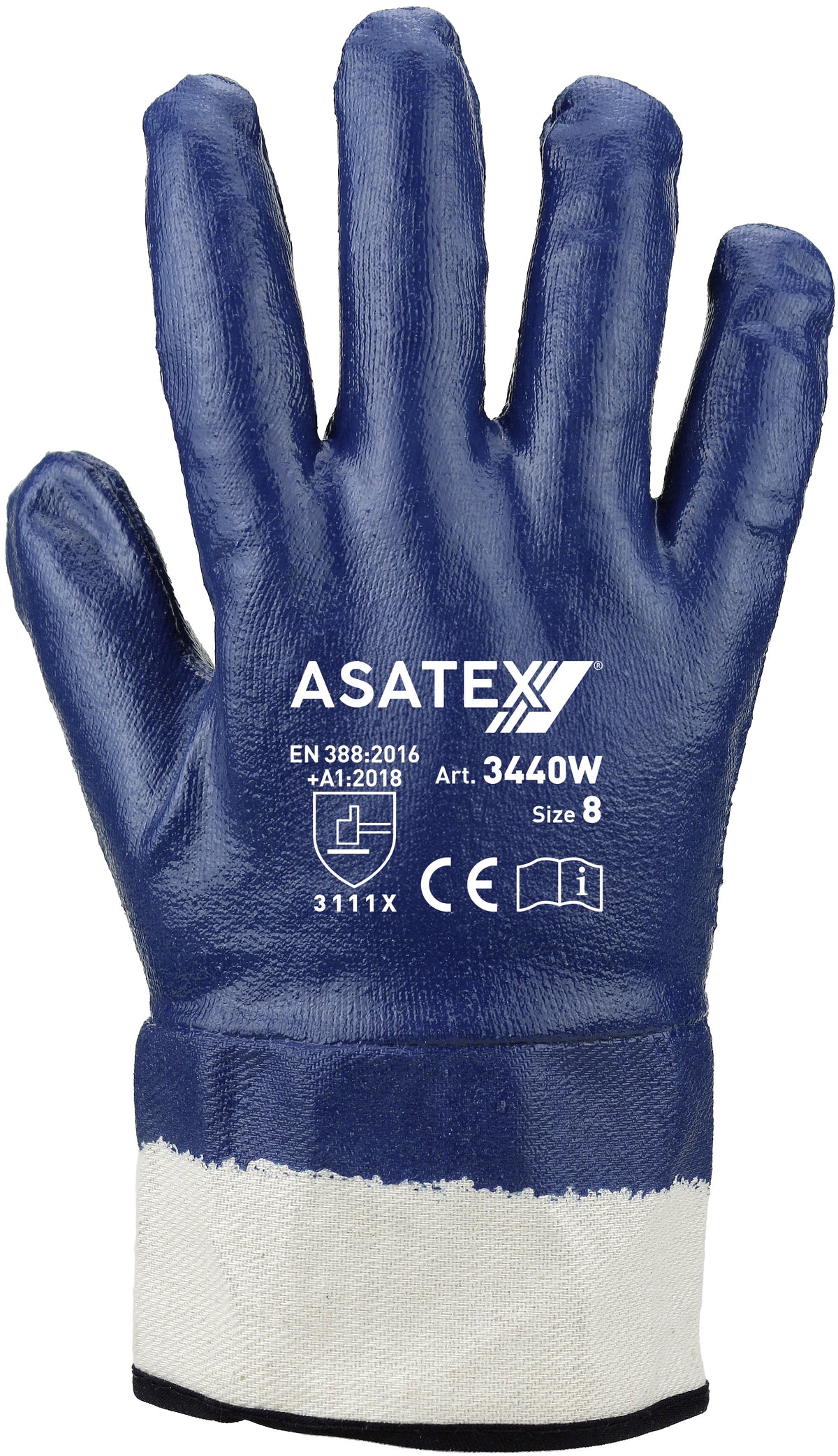 Robuster Nitril-Handschuh 3420 Vollbeschichtet mit Strickbund für den optimalen Arbeitsschutz