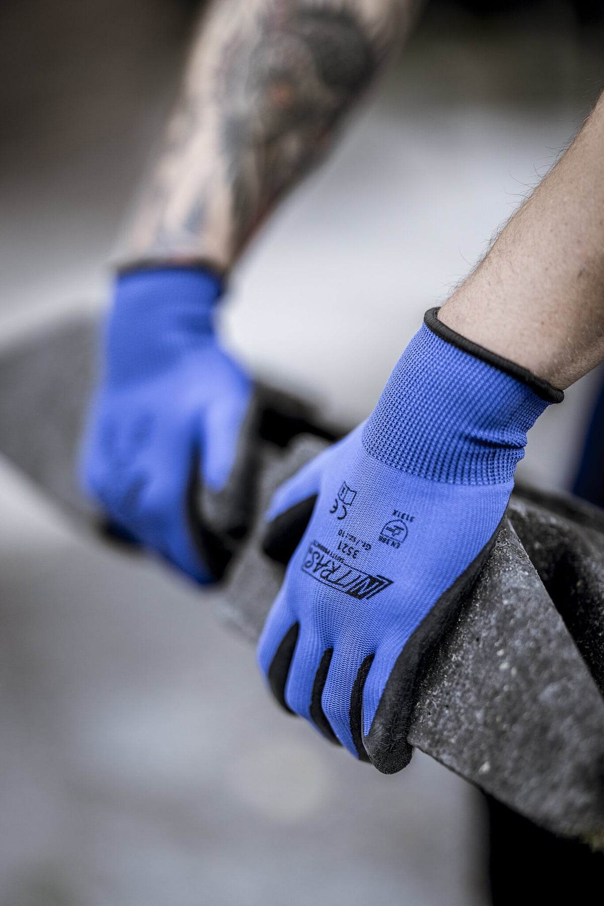 Arbeitshandschuh Nitras blau