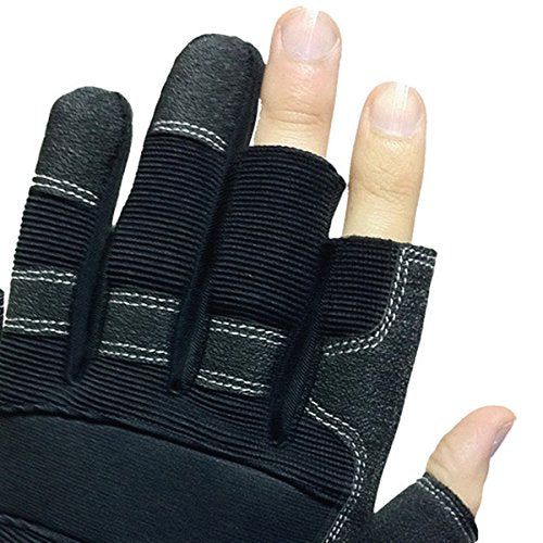 421030 Hase Technik 3 Fingerhandschuh Klett HiTech-Synthetikleder 1 Paar Gr 8-12 Hase Safety Gloves