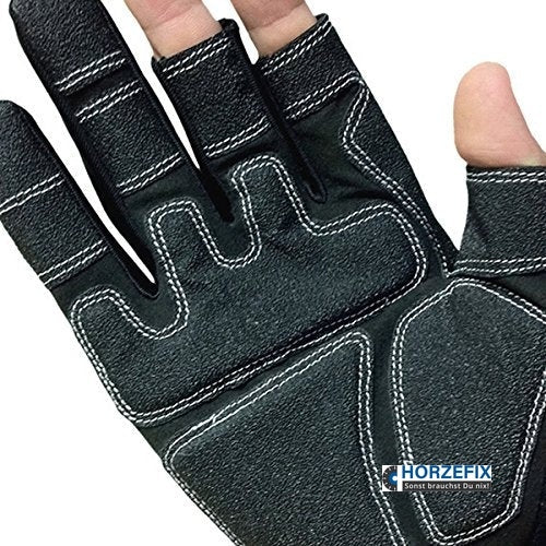 421030 Hase Technik 3 Fingerhandschuh Klett HiTech-Synthetikleder 1 Paar Gr 8-12 Hase Safety Gloves