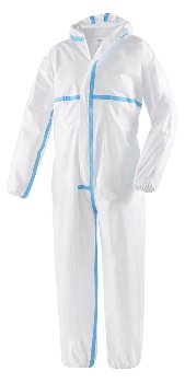 teXXor 4557 MPF Einweg-Overall Typ 4B/5B/6B Schutzanzug Weiß Kategorie III