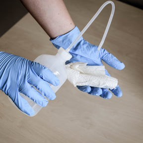 8311 Nitras blue wave nitril Einmalhandschuhe blau puderfrei 10 Boxen je 100 Stück GrS-2XL horzefix
