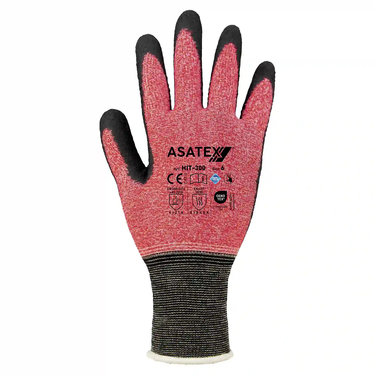 ASATEX HIT300 Feinstrickhandschuh mit Nitril-Wave Beschichtung und Touch Funktion