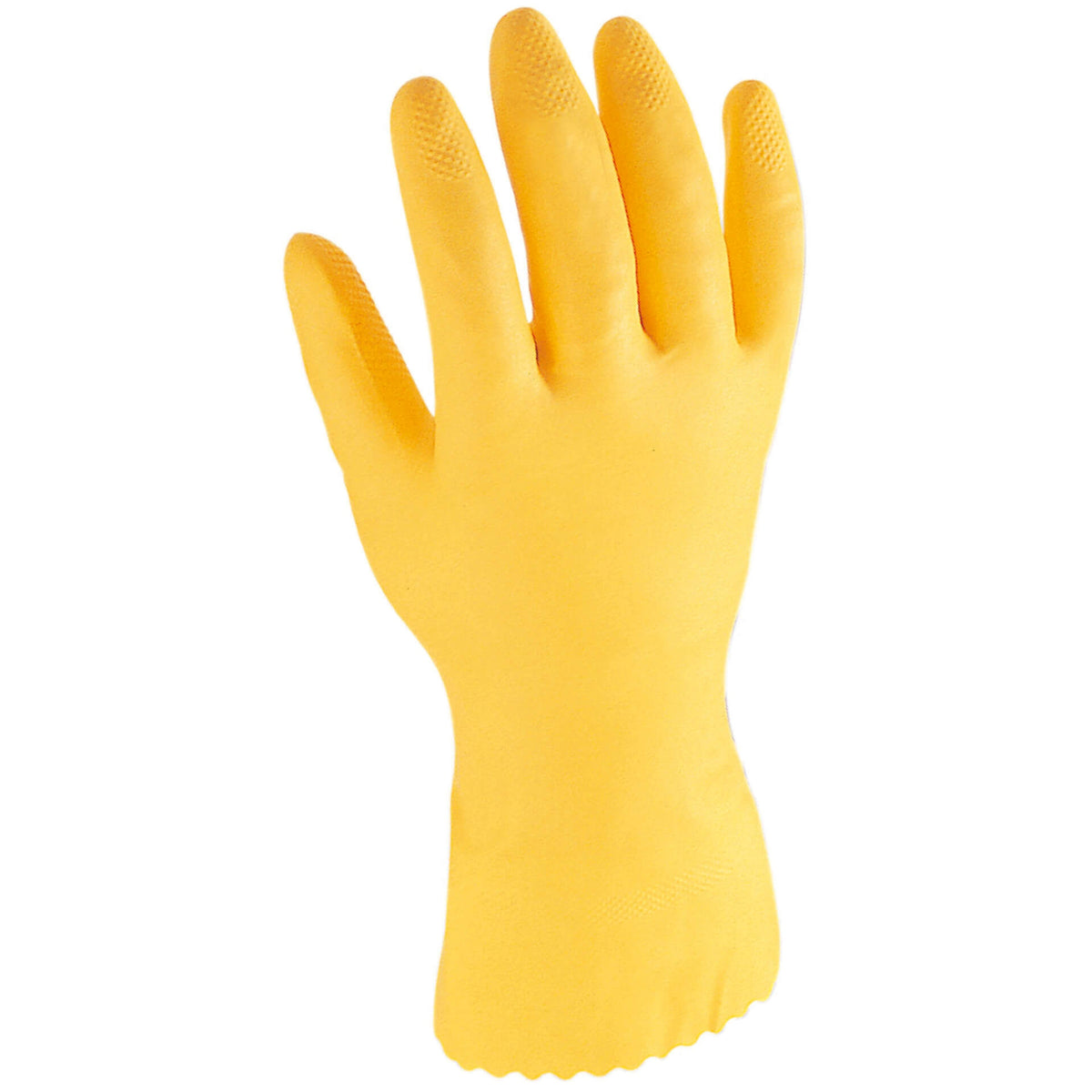 Gelbe ASATEX HS Haushaltshandschuhe aus Naturlatex griffsicher lebensmittelecht