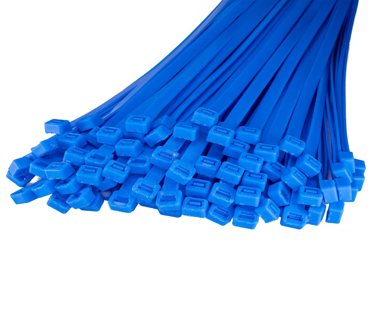 HorzeFix Kabelbinder 100 Stück blau lang uv beständig Universalbinder 2,5/3,6/4,8/7,6 breit HorzeFix