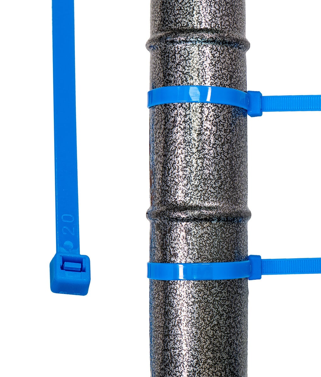 HorzeFix Kabelbinder 100 Stück blau lang uv beständig Universalbinder 2,5/3,6/4,8/7,6 breit