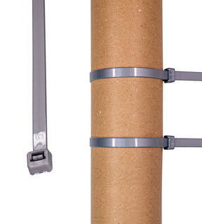 HorzeFix Kabelbinder 100 Stück grau lang uv beständig Universalbinder 2,5/3,6/4,8/7,6 breit HorzeFix