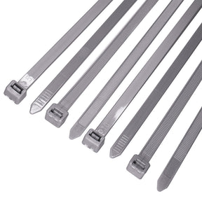 HorzeFix Kabelbinder 100 Stück grau lang uv beständig Universalbinder 2,5/3,6/4,8/7,6 breit HorzeFix