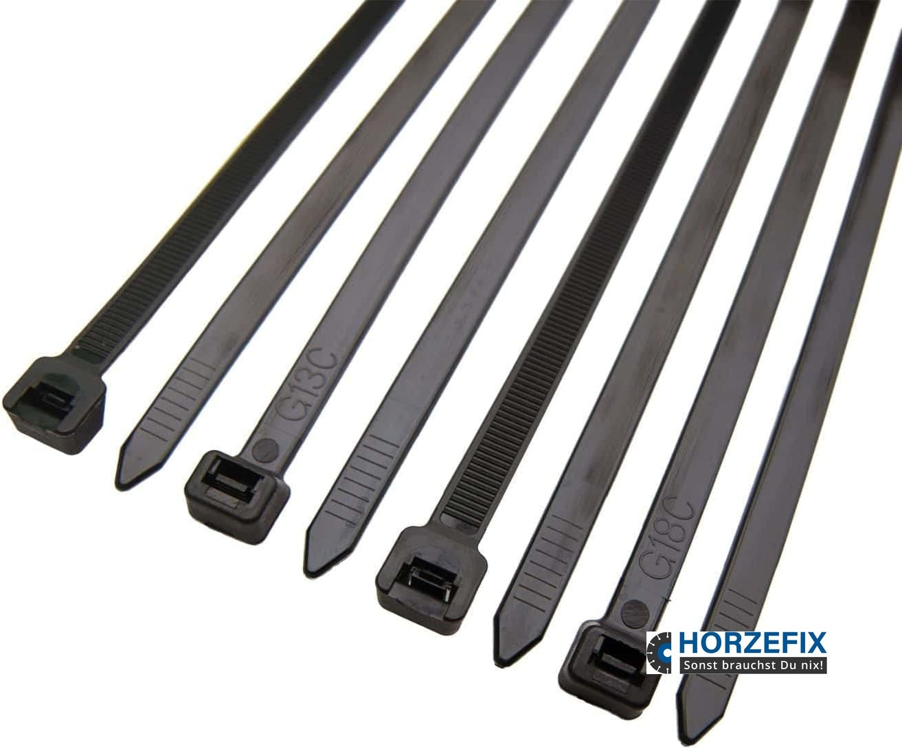 Elektroinstallation Kabelbinder Set Kabelbinder Uv Beständig 500 Stück  Schwarz,5 Größen: 100/150 / 200/250 / 300 mm