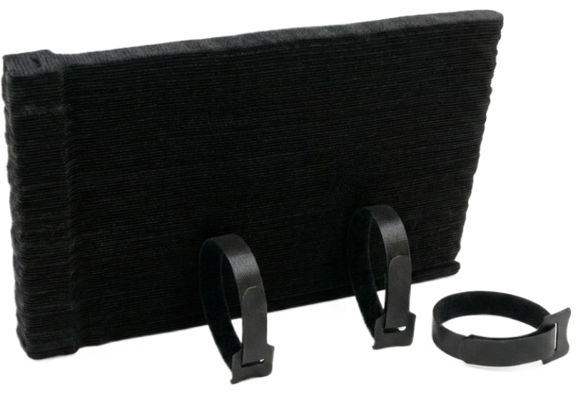 HorzeFix Klett-Kabelbinder 12mm Schwarz [100er Pack] – Wiederverwendbar