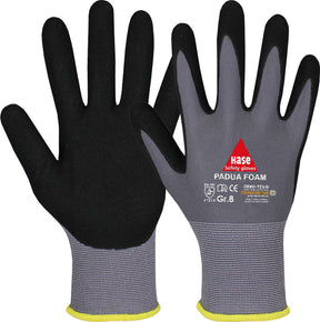 Hase Padua Foam 508685 Montagehandschuh 10 Paar aus Nylon/Nitrilschaum Gr 6-11