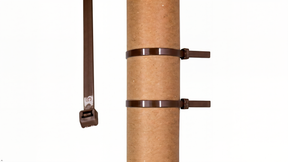 HorzeFix Kabelbinder 100 Stück braun lang uv beständig Universalbinder 2,5/3,6/4,8/7,6 breit