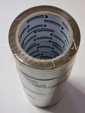 HORZEFIX Paketklebeband braun 48 mm x 66 m, 48 Mikron, extra stark, universell für Versand & Umzug