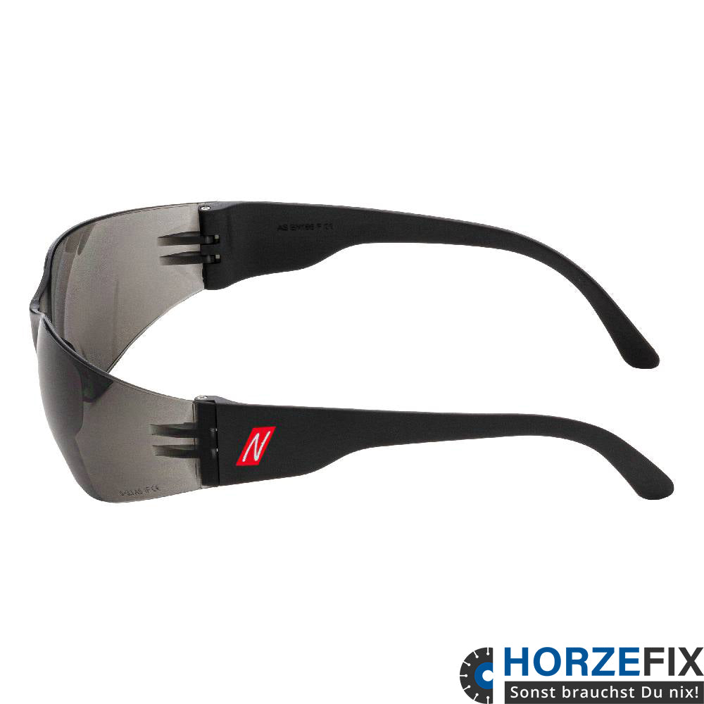 9001 Nitras VISION PROTECT BASIC Schutzbrille EN 166 sehr dunkel flexible Bügel 12 Stück horzefix