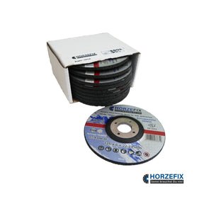 HorzeFix Schruppscheibe 10 Stück Metall VA/INOX 125 x 6,0 mm x 22,23 für die Flex horzefix